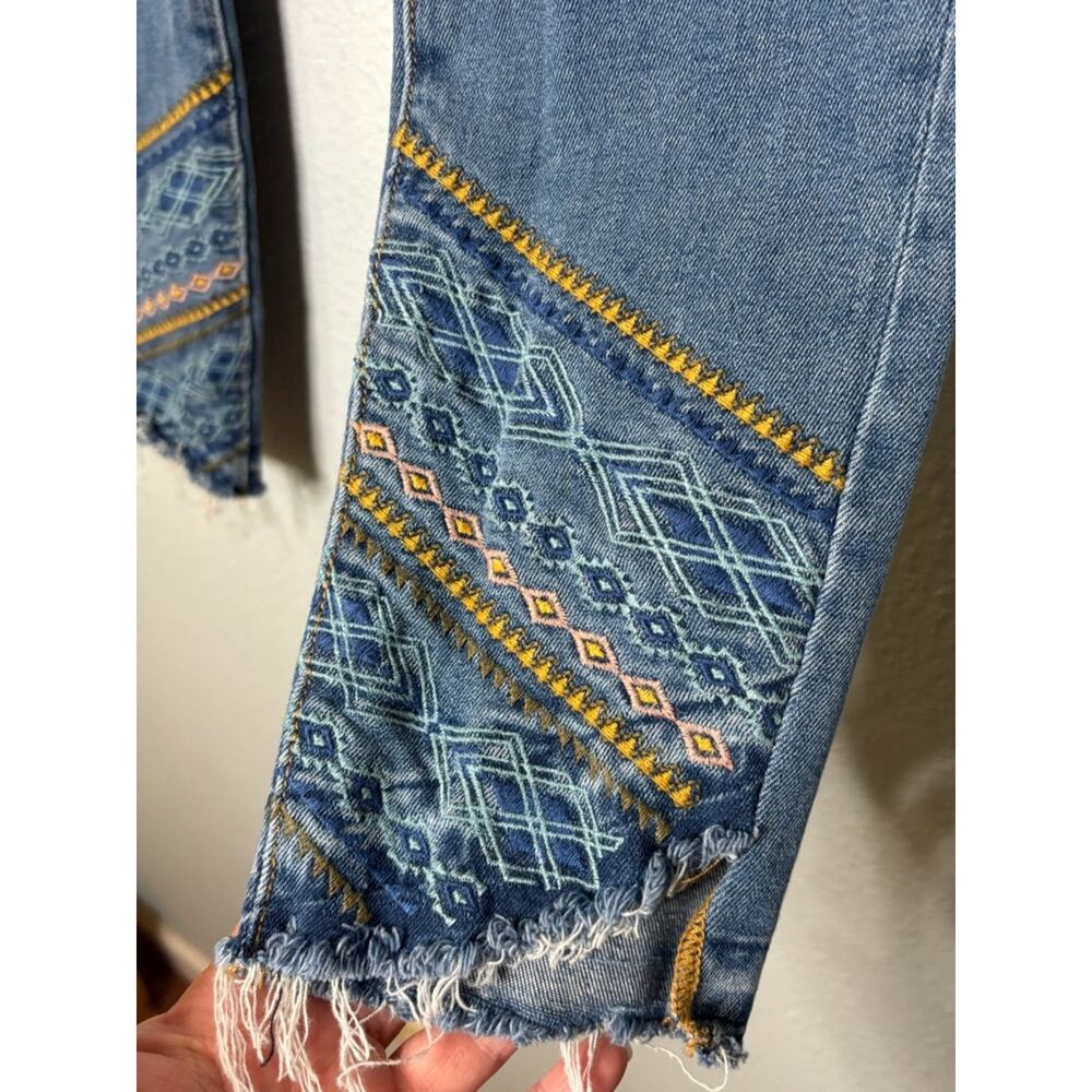 Driftwood Jackie High Rose Skinny w/ Aztec Southwestern Embroidery 29 - Picture 5 of 7